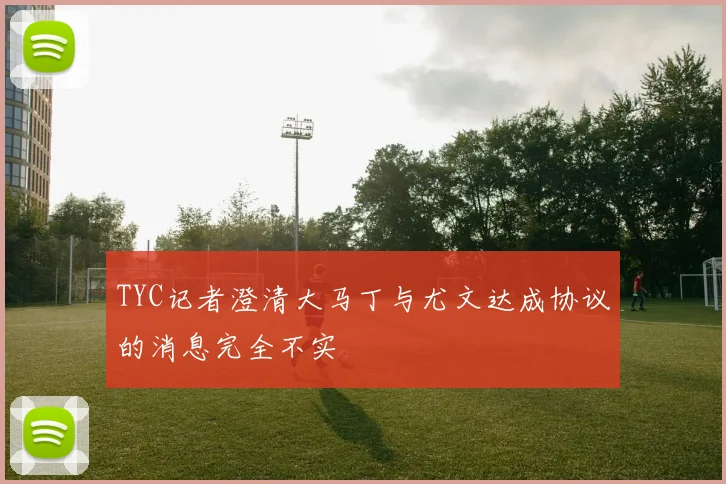 TYC记者澄清大马丁与尤文达成协议的消息完全不实